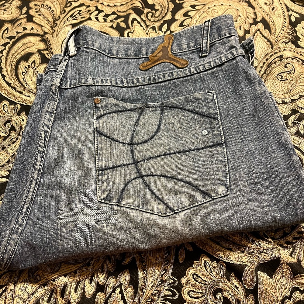 Blue Jean Jordan shorts
